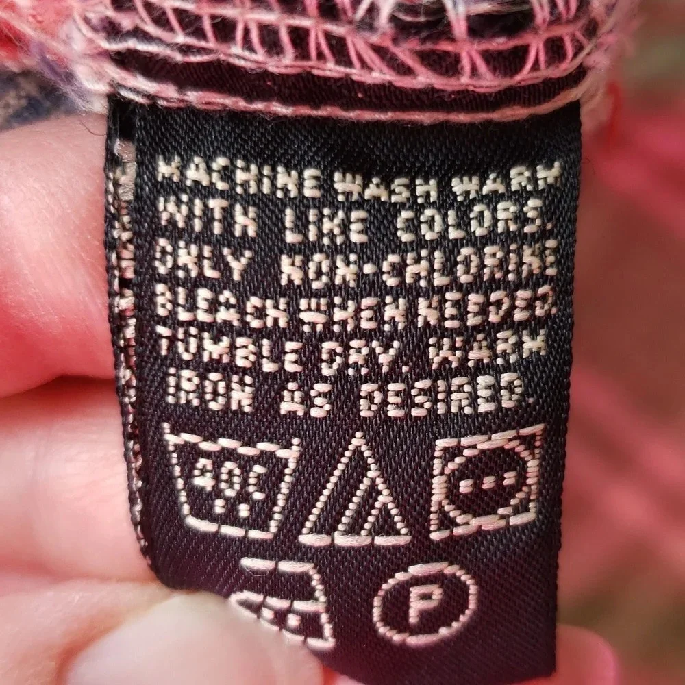 Eddie Bauer LaConner Shirt Womens Petites XS Long Sleeves Patchwork Plaid Preppy - Picture 5 of 6